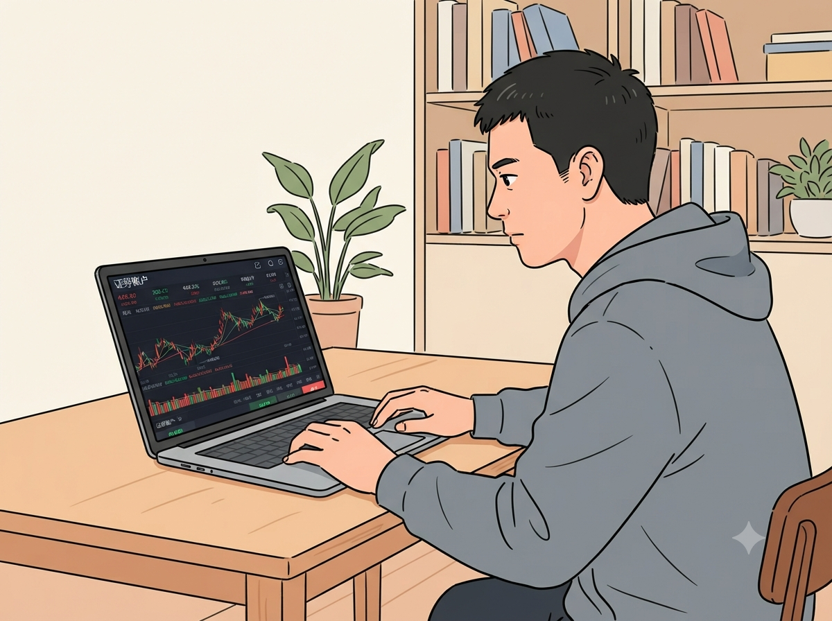 第二格：李四操作笔记本上的证券账户